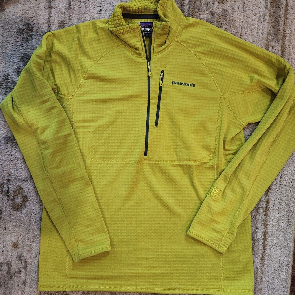 Men's Large Patagonia Fleece Zip Pullover Fleece Lined